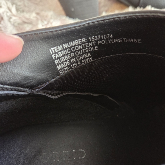 Black Ankle Booties with Zipper Detail - Picture 3 of 4